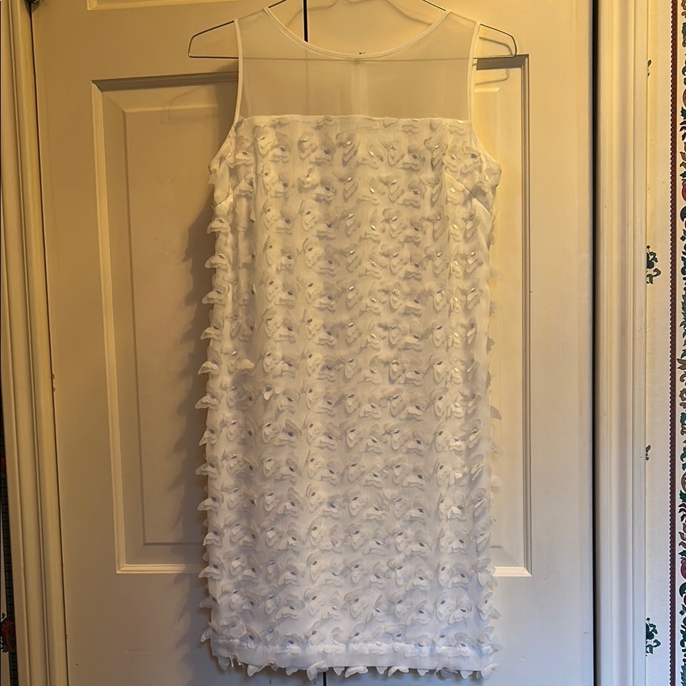 Karl Lagerfeld Elegant White Sleeveless Dress size 10